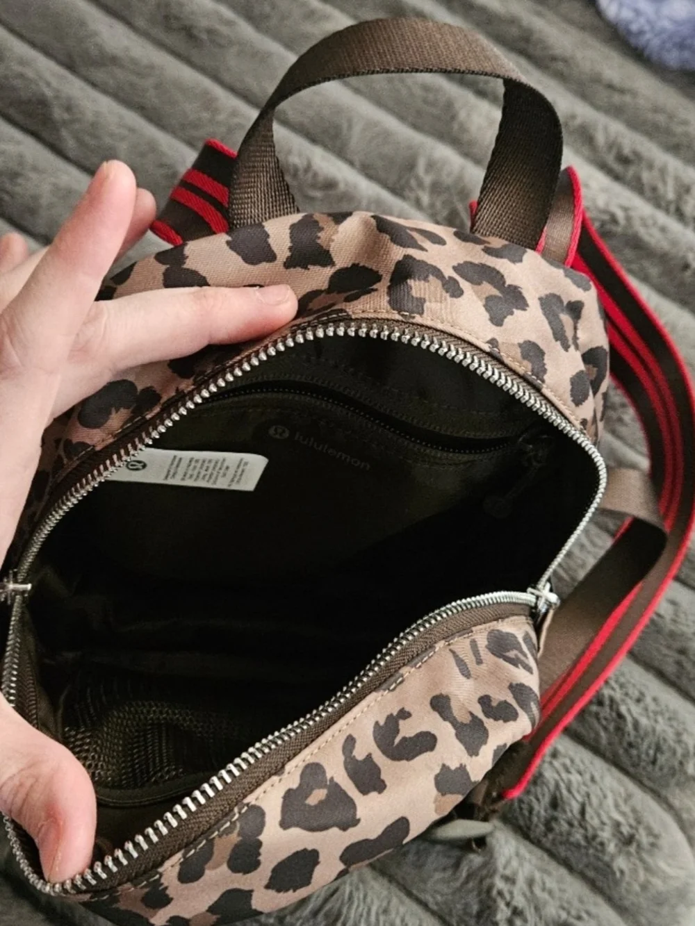 lululemon athletica Leopard Print Mini Backpack
